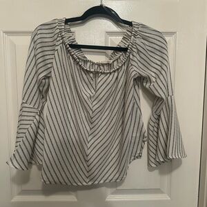 Black white top never worn